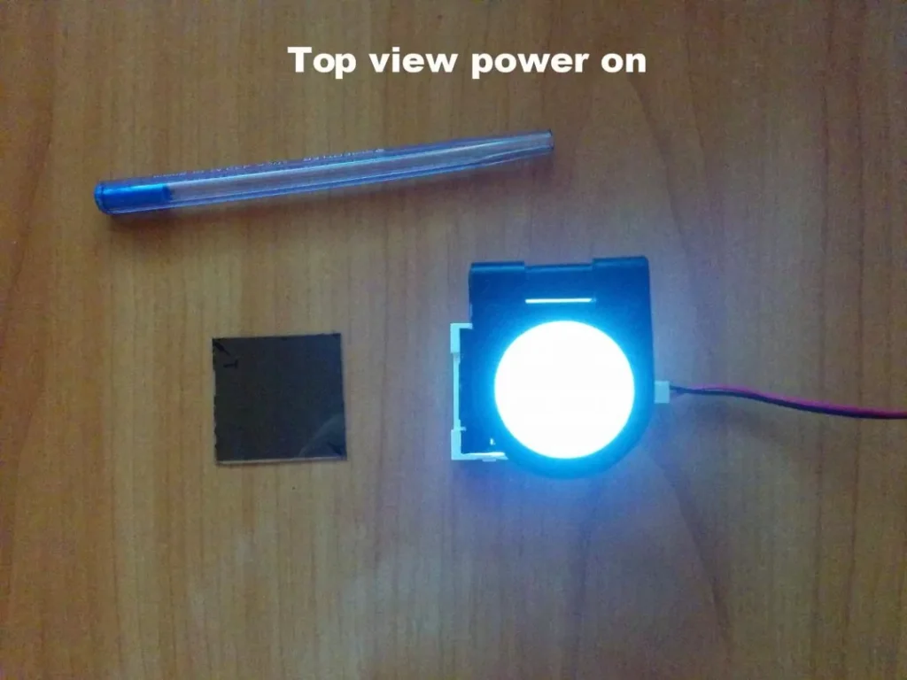 Top view power on