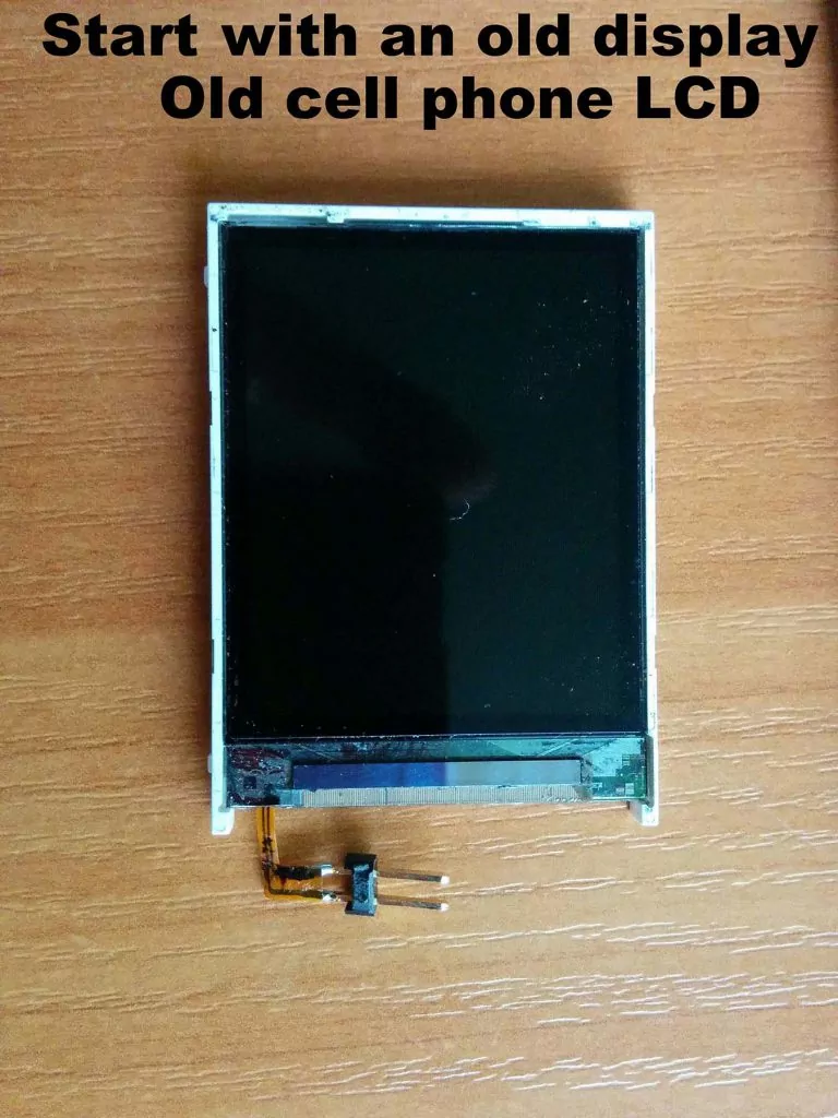 old cell phone LCD